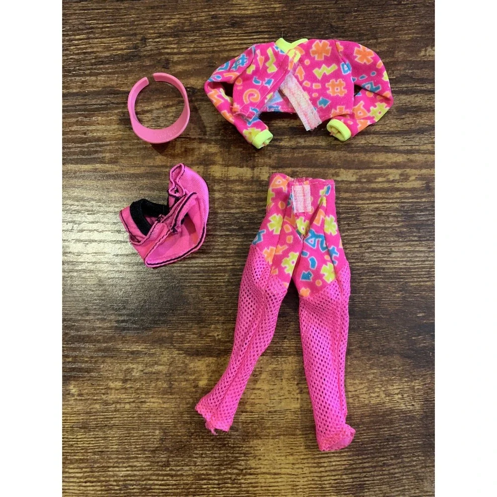 Workin' Out Barbie Outfit Top Pants Hat 1996 Vintage clothes